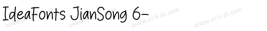 IdeaFonts JianSong 6字体转换